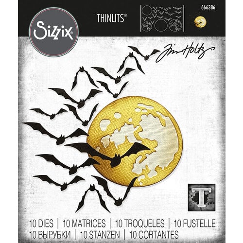 Sizzix - Tim Holtz - Halloween - Thinlits Dies - Moonlight