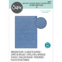 Sizzix - Christmas - Multi-Level Textured Impressions - Embossing Folder - Snowflake Sparkle