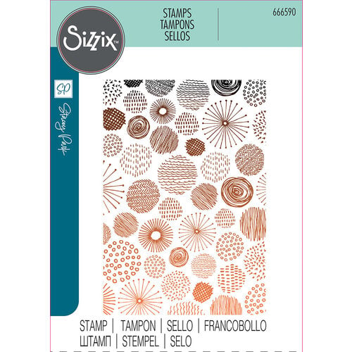 Sizzix - Stacey Park - Clear Acrylic Stamps - Cosmopolitan - Ecliptic