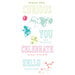 Sizzix - 49 and Market Collection - Clear Photopolymer Stamps - Hello You Sentiments
