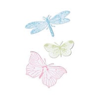 image of Sizzix - 49 and Market Collection - Framelits Dies with Clear Stamps - Engraved Wings