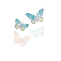 image of Sizzix - 49 and Market Collection - Framelits Dies with Clear Stamps - Painted Pencil Butterflies