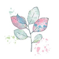 image of Sizzix - 49 and Market Collection - Framelits Dies with Clear Stamps - Painted Pencil Leaves