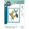Sizzix - Stacey Park - Clear Acrylic Stamps and Stencils Set - Cosmopolitan - Farfallina