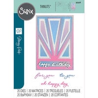 Sizzix - Stacey Park - Thinlits Dies - Cosmopolitan - Refined Rays