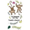Sizzix - Catherine Pooler - Clear Acrylic Stamps - Going Bananas