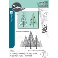 Sizzix - Stacey Park - Clear Acrylic Stamps - Cosmopolitan - Christmas, Merry and Light