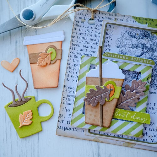 Fresh Brewed Thinlits and Embossing Folder Set by Tim Holtz for