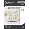Sizzix - Studio - Clear Photopolymer Stamps - Floral Frames And Mini Flowers