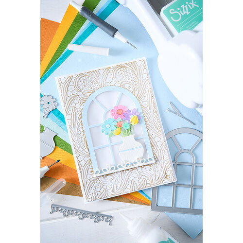 Sizzix - Thinlits Dies - Windowsill Flowers and Vase Sizzix - Thinlits Dies - Windowsill Flowers and Vase