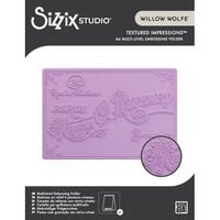 Sizzix - Sizzix Studio Collection - A6 Multi-Level Embossing Folder - Vintage Label