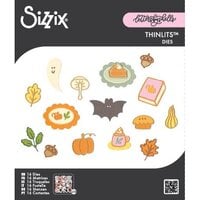 Sizzix - Letters by Shells - Thinlits Dies - Cozy Fall Favorites