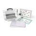 Sizzix - Big Shot Foldaway Machine - White and Gray - With Dainty Doily, Little Butterfly and Pretty Flower Thinlit Dies