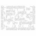 Sizzix - Tim Holtz - Alterations Collection - Thinlits Die - Holiday and Halloween Script Bundle