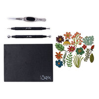 Sizzix - Tim Holtz - Making Tool - Shaping Kit and Thinlits Dies - Funky Floral 1 Bundle