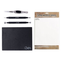 Sizzix - Tim Holtz - Making Tool - Shaping Kit and Distress Watercolor Cardstock - 8.5 x 11 Bundle