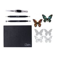 Sizzix - Tim Holtz - Making Tool - Shaping Kit and Thinlits Dies - Mini Detailed Butterflies Bundle