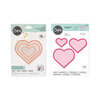 Sizzix - Making Essentials Collection - Shaker Panes and Framelits Dies - Hearts Bundle