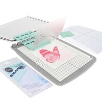 Sizzix - Making Tool Collection - Stencil and Stamp Tool, Universal Stencil Converter and Sticky Grid Sheets Bundle