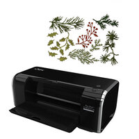 Sizzix - Tim Holtz - Big Shot Switch Plus Machine Die Cutting Bundle - Black - Mini Holiday Greens