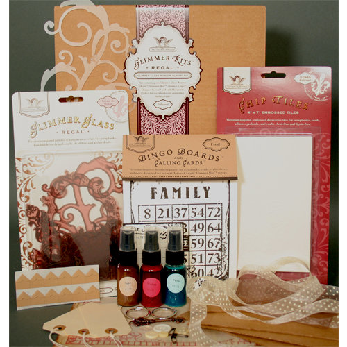 Tattered Angels - Regal Collection - Chip Tiles Glimmer Kit, CLEARANCE