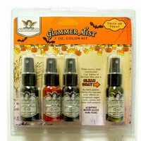 Tattered Angels - Halloween - Glimmer Mist Spray - 1 Ounce Bottles - Trick or Treat Set