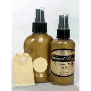 Tattered Angels - Glimmer Mist Spray - 2 Ounce Bottle - Walnut Gold, CLEARANCE