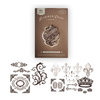 Tattered Angels - Creme de Cocoa Glimmer Chips - Self Adhesive Chipboard Ornaments - Regal, CLEARANCE