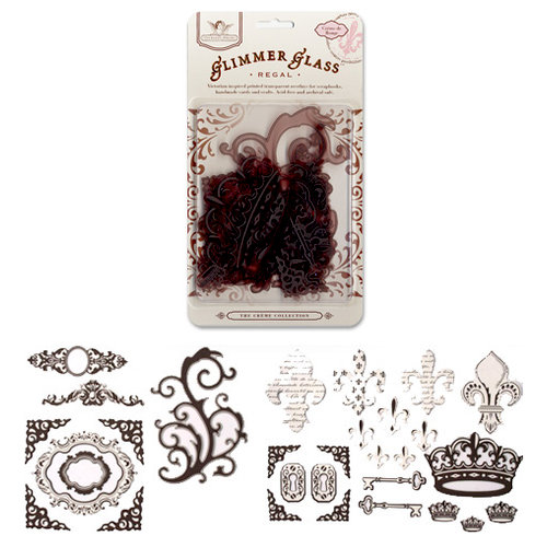 Tattered Angels - Creme de Rouge Glimmer Glass - Regal, CLEARANCE