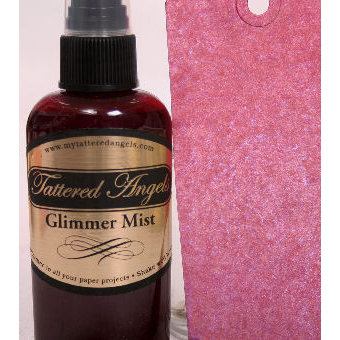 Tattered Angels - Glimmer Mist Spray - 2 Ounce Bottle - Limited Edition Spring Color - Pink Ink, CLEARANCE