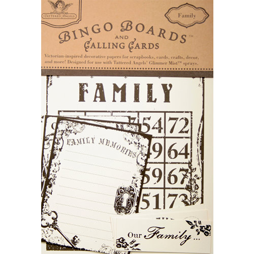 Tattered Angels - Regal Collection - Bingo Boards and Calling Cards - Family