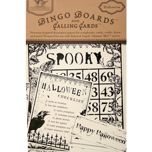 Tattered Angels - Halloween Collection - Bingo Boards and Calling Cards