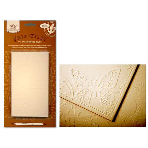 Tattered Angels - Nature Collection - Glimmer Chips - 4 x 7 Embossed Chip Tiles, CLEARANCE