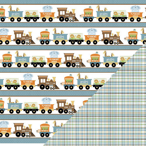Three Bugs In a Rug - Animal Stackers Collection - 12 x 12 Double Sided Paper - All Aboard, BRAND NEW