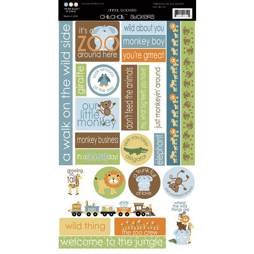 Three Bugs In a Rug - Animal Stackers Collection - Cardstock Stickers, CLEARANCE