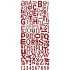 Three Bugs in a Rug - Alphabet Stickers - Red, CLEARANCE