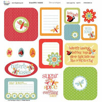 Three Bugs In a Rug - Butterfly Kisses Collection - Die Cut Shapes - Tags, CLEARANCE