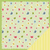 Three Bugs In a Rug - Lazy Summer Collection - 12 x 12 Double Sided Paper - Butterfly