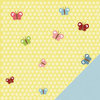 Three Bugs In a Rug - Lazy Summer Collection - 12 x 12 Double Sided Paper - Lemon Twist