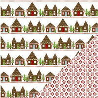 Three Bugs In a Rug - Let It Snow Collection - Christmas - 12 x 12 Double Sided Paper - Gingerbread, CLEARANCE