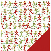 Three Bugs In a Rug - Snow Much Fun Collection - 12 x 12 Double Sided Paper - Santa's Elves