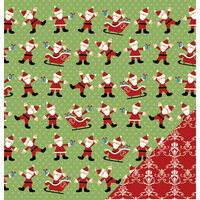 Three Bugs In a Rug - North Pole Collection - 12 x 12 Double Sided Paper - Here Comes Santa