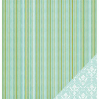 Three Bugs In a Rug - A Trip to Paris Collection - 12 x 12 Double Sided Paper - Paris Stripe, CLEARANCE