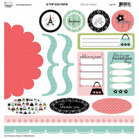 Three Bugs In a Rug - A Trip to Paris Collection - Die Cut Shapes, CLEARANCE