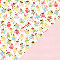 Three Bugs In a Rug - Savannah Collection - 12 x 12 Double Sided Paper - Fairy Princess, BRAND NEW
