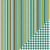 Three Bugs In a Rug - Simple Pleasures Collection - 12 x 12 Double Sided Paper - Simple Stripe