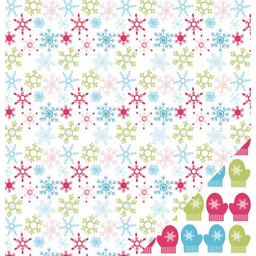Three Bugs In a Rug - Snow Much Fun Collection - 12 x 12 Double Sided Paper - Snow Day