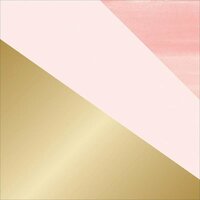 Teresa Collins - Project Pink Collection - 12 x 12 Double Sided Paper - Gold Dipped