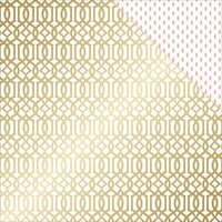 Teresa Collins - Project Pink Collection - 12 x 12 Double Sided Paper - Lattice