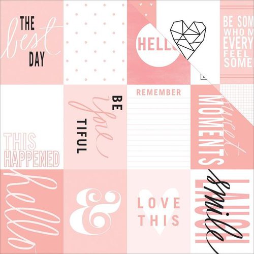 Teresa Collins - Project Pink Collection - 12 x 12 Double Sided Paper - Cards